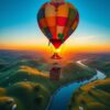 Luchtballonvaart voor geliefden