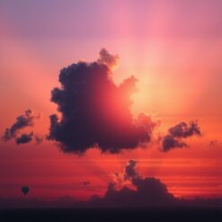 Zonsondergang met Hartwolk