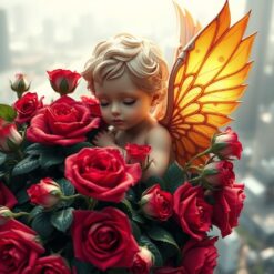 Cupido tussen Rozenstruiken