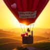Romantische vlucht over wijngaarden