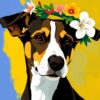 Gauguin Hond Met Bloemenkrans
