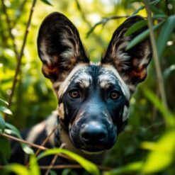 Wilde hondje met gele vlinder