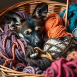 Vrolijke wilde hond in bloemen