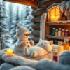 Winterse wellness, kaarslicht massage