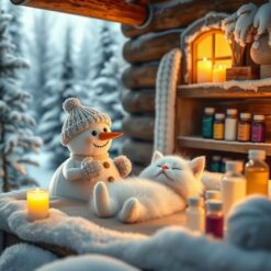 Winterse wellness, kaarslicht massage