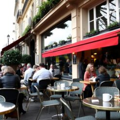 Parijs café, schilderen op nummer