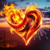 Liefdesvlam met Vuurwerk