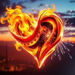 Liefdesvlam met Vuurwerk