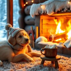 Winterse warmte bij knappend haardvuur