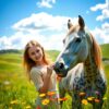 Zelfverzekerde blik, wild paard