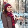Vrouwelijk portret, winterse reflectie