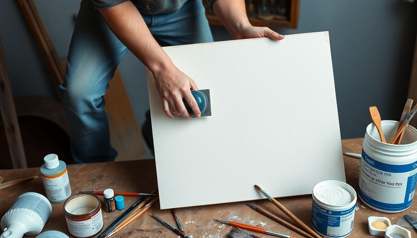 Benodigdheden om masonite te schilderen