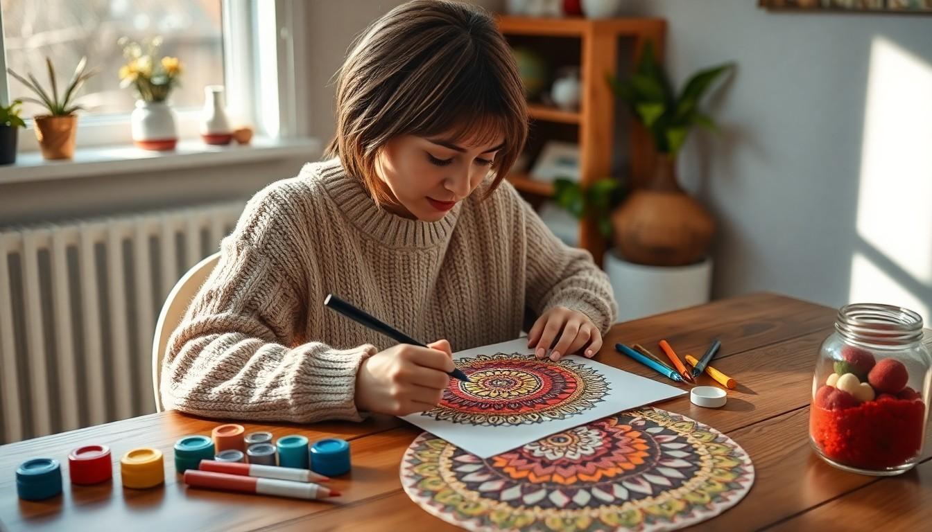 voorbeeld van mandala schilderen volgens nummers