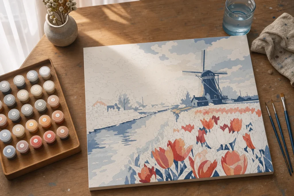 Werktafel voor Schilderen op nummer handleiding