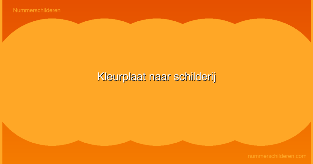 Kleurplaat naar schilderij