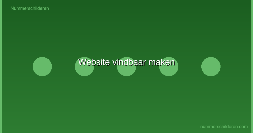 Website vindbaar maken
