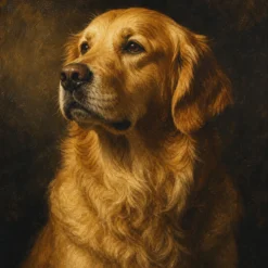 Schilderen op nummer Hond in Rembrandt-licht