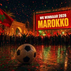 WK winnaar 2026 Marokko schilderen op nummer